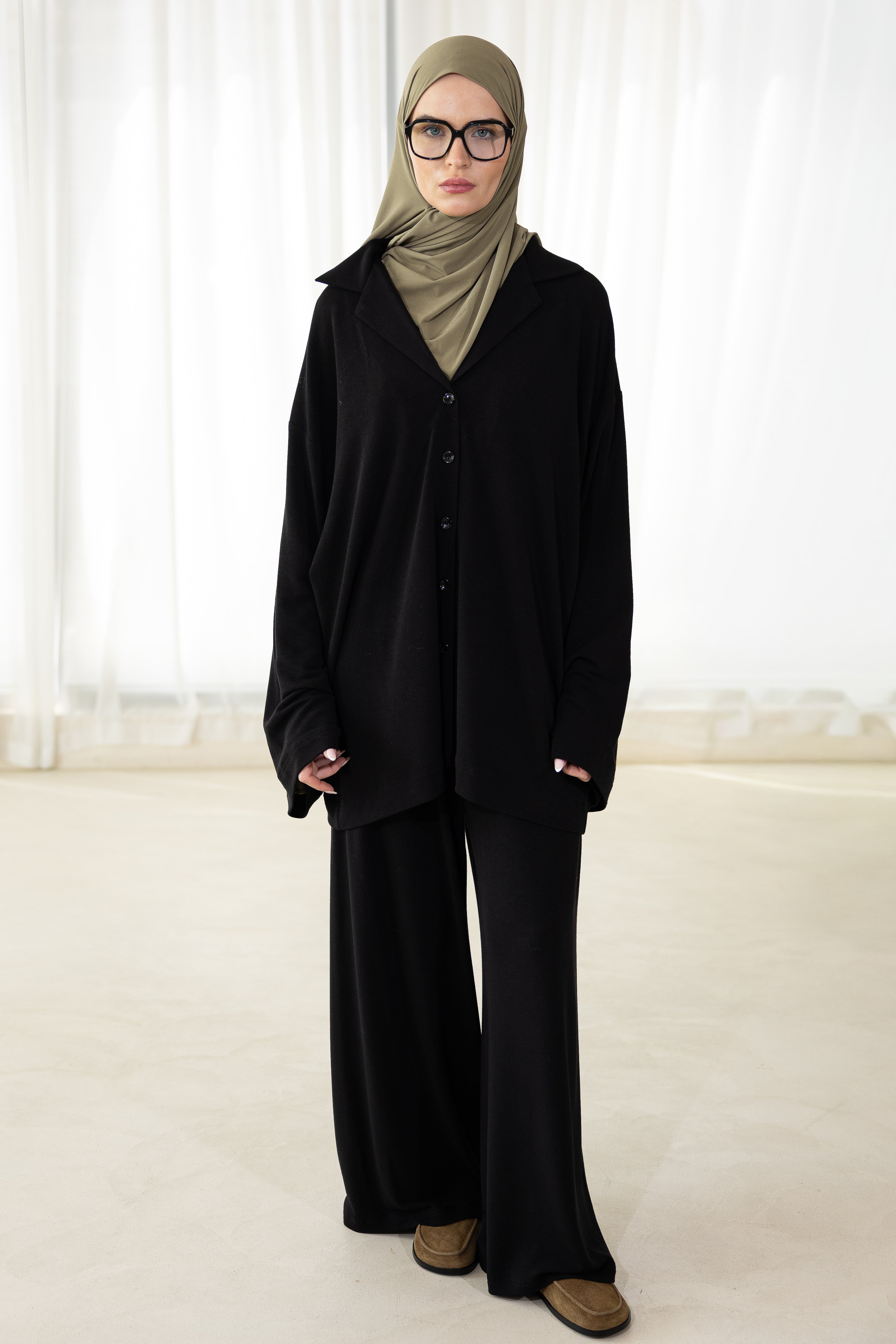 Haut Amelian maille noir