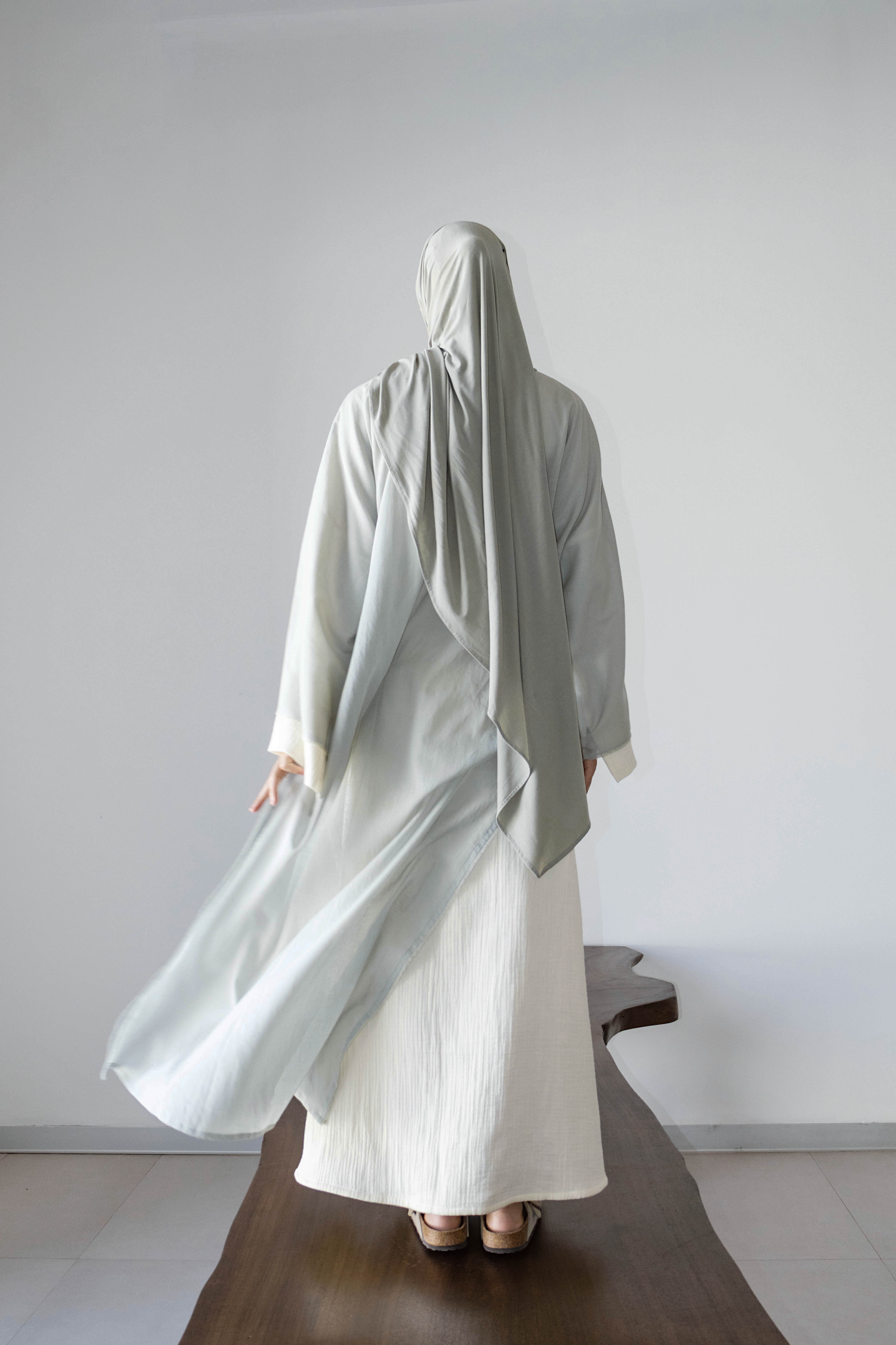 kimono Ossy lin vert pistache