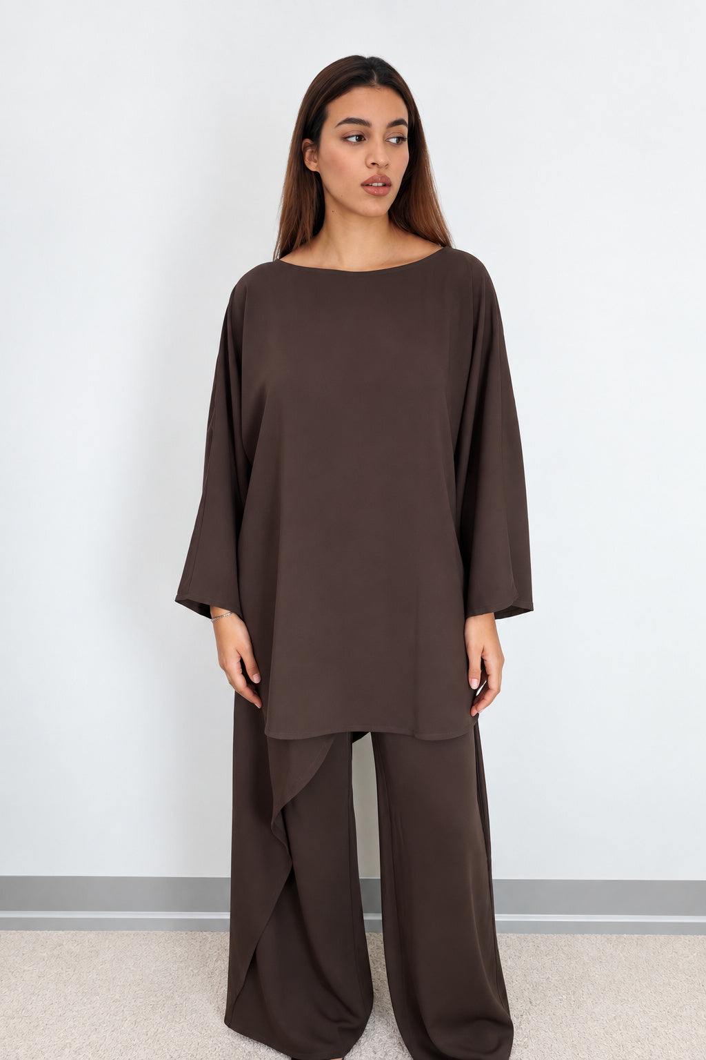 Top Siena maron taupe