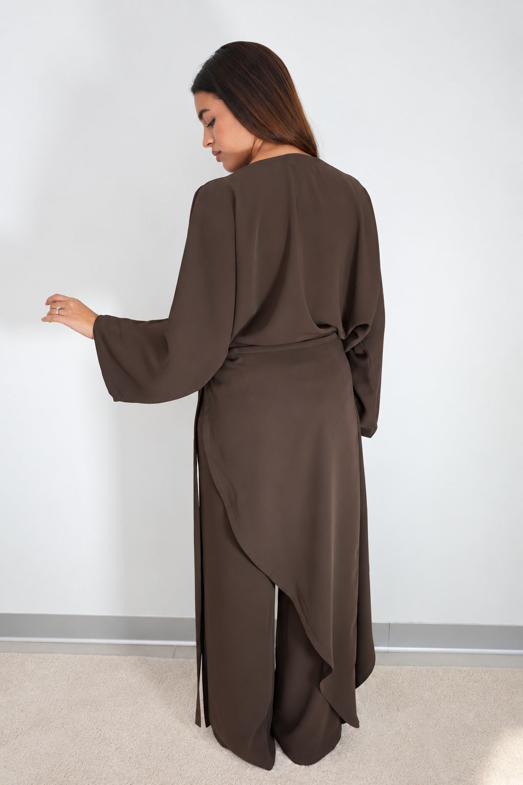 Pantalon jupe Siena marron Taupe