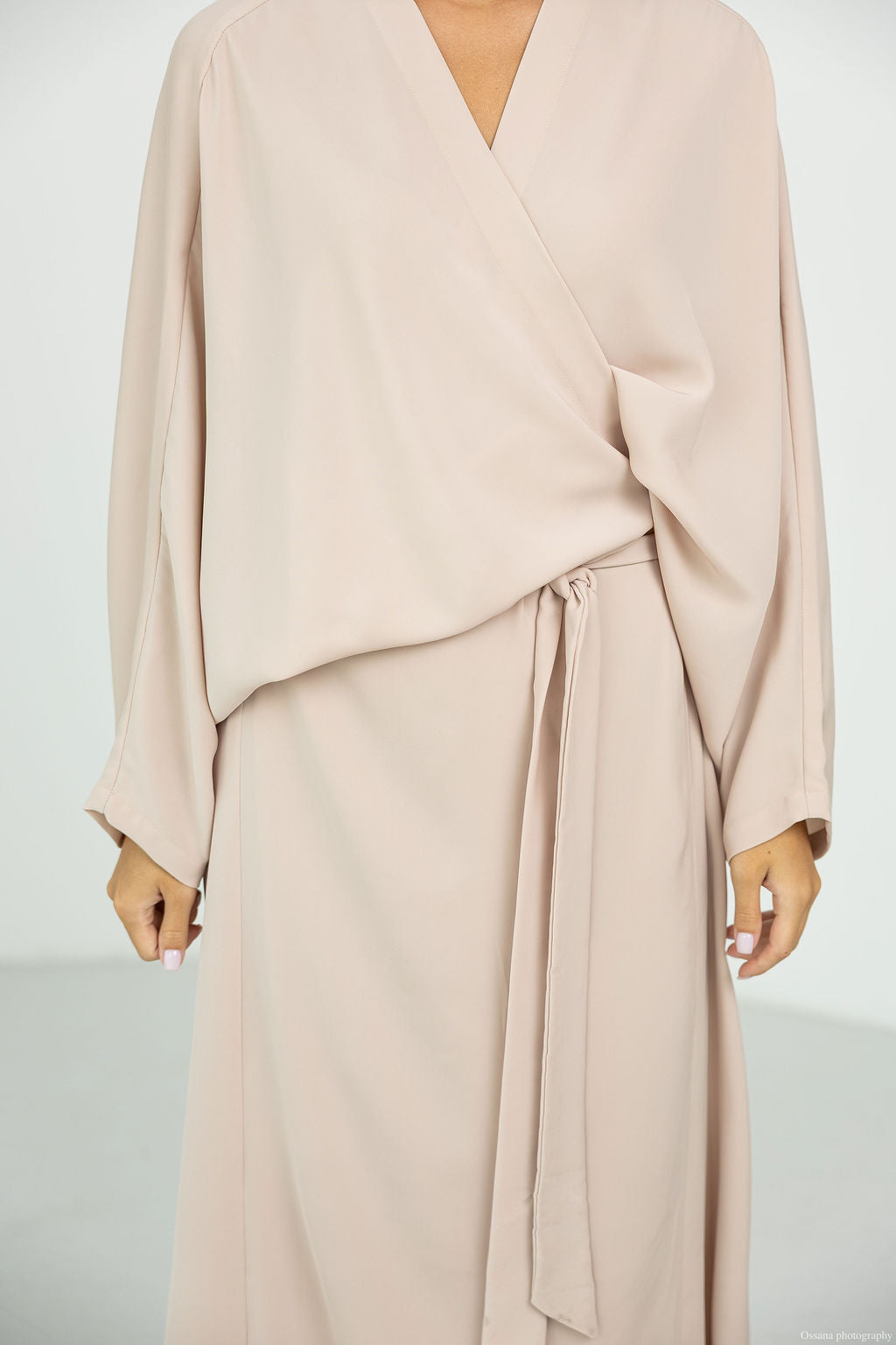 Robe abaya Nida Marron glacé