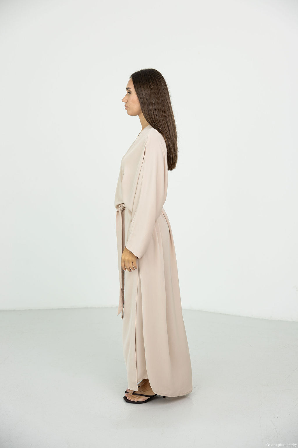 Robe abaya Nida nude