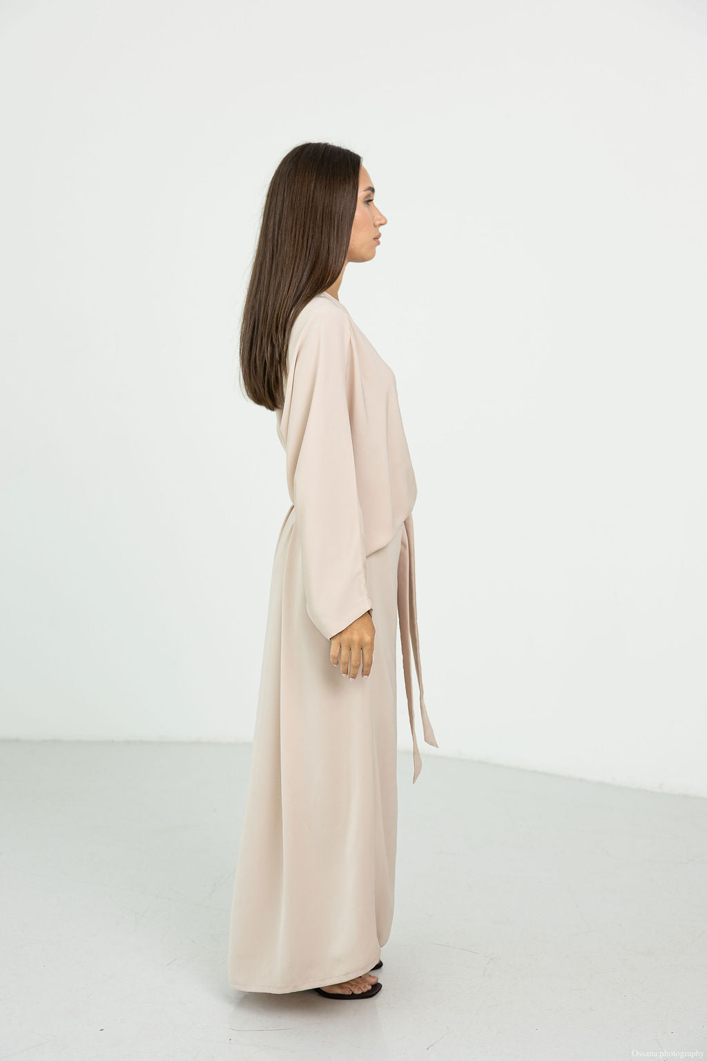 Robe abaya Nida nude
