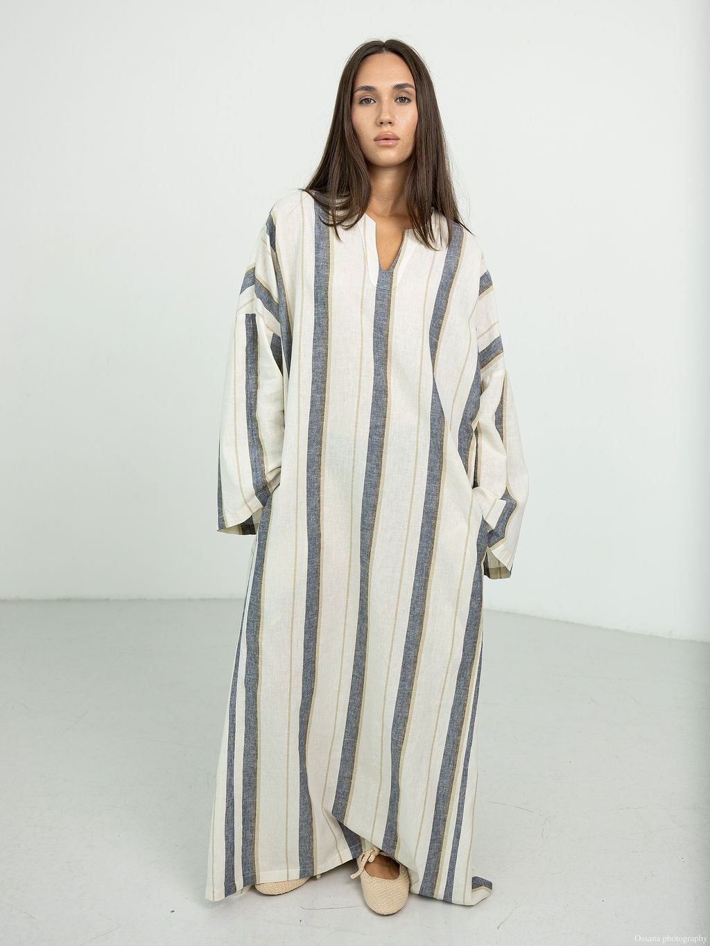 Robe Oversize Lila en lin