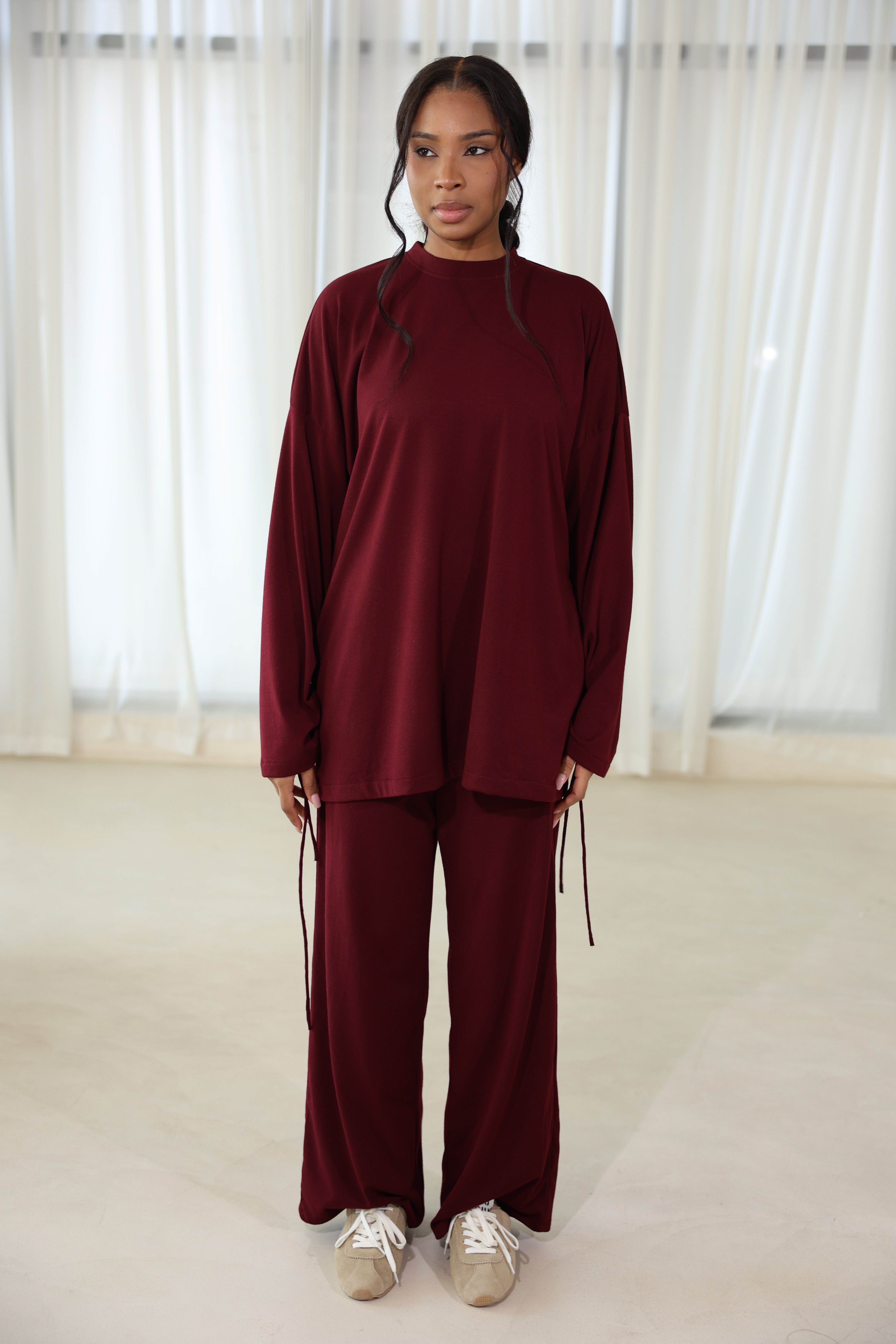 Pull cocoon burghundy