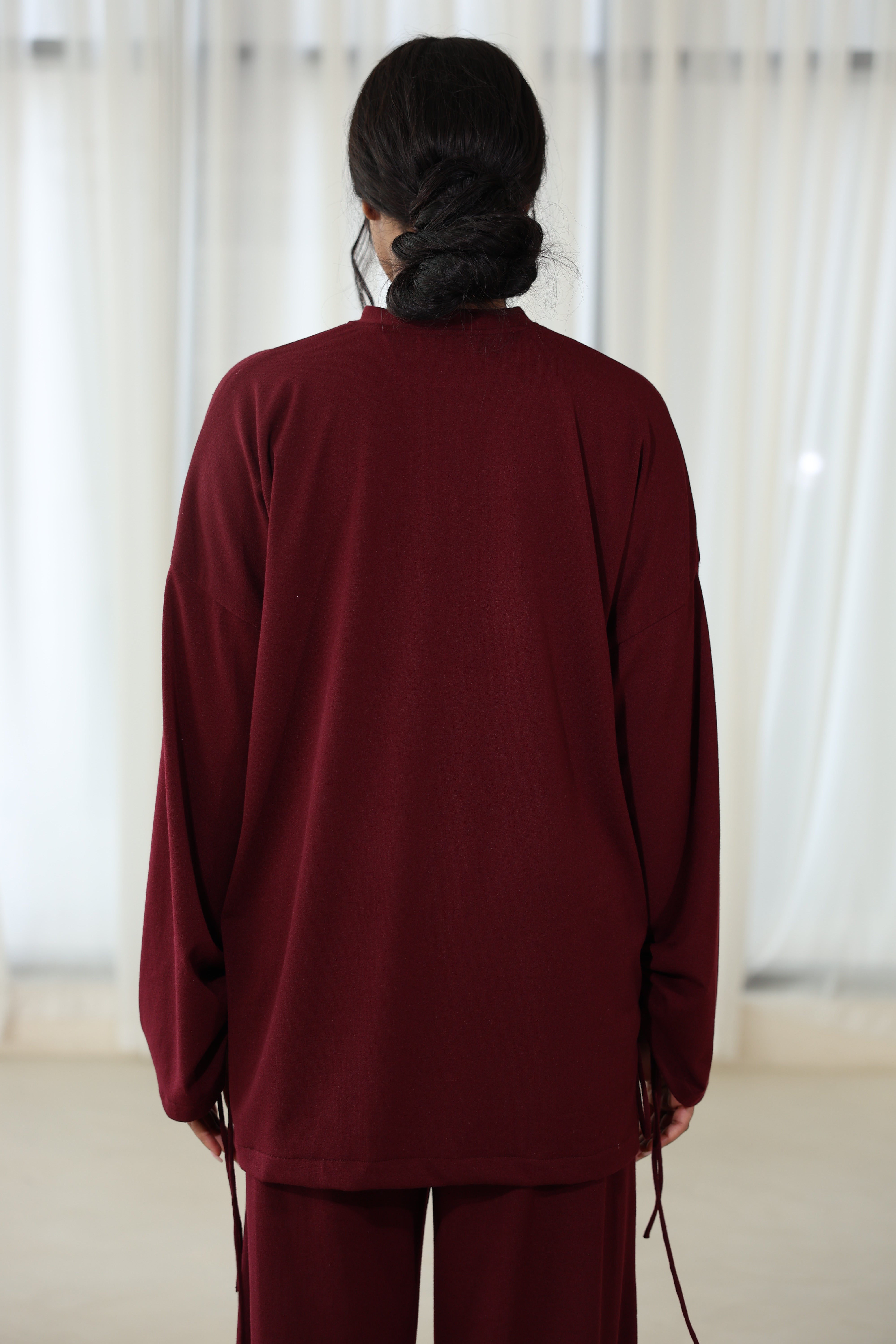 Pull cocoon burghundy