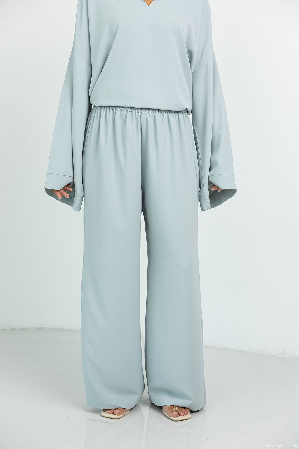 Pantalon Meli Vert gris