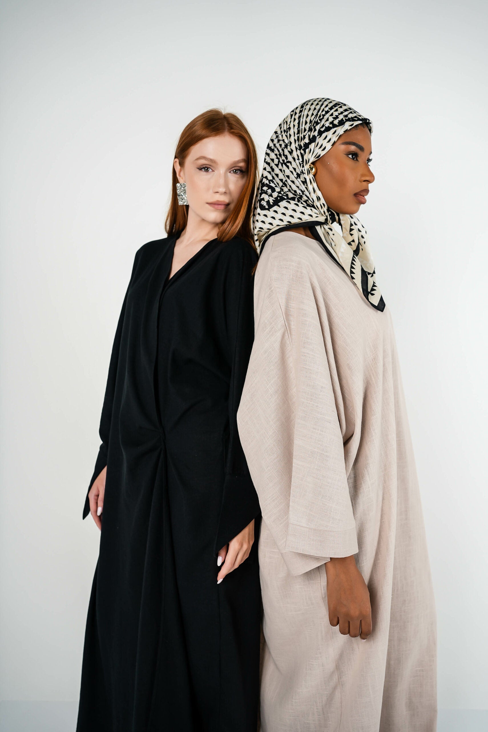 Robe Milah style abaya lin black