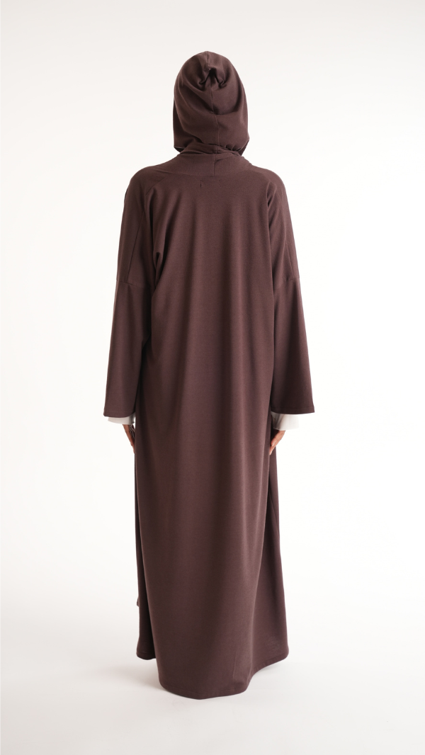 Abaya cardigan  cozy Marron