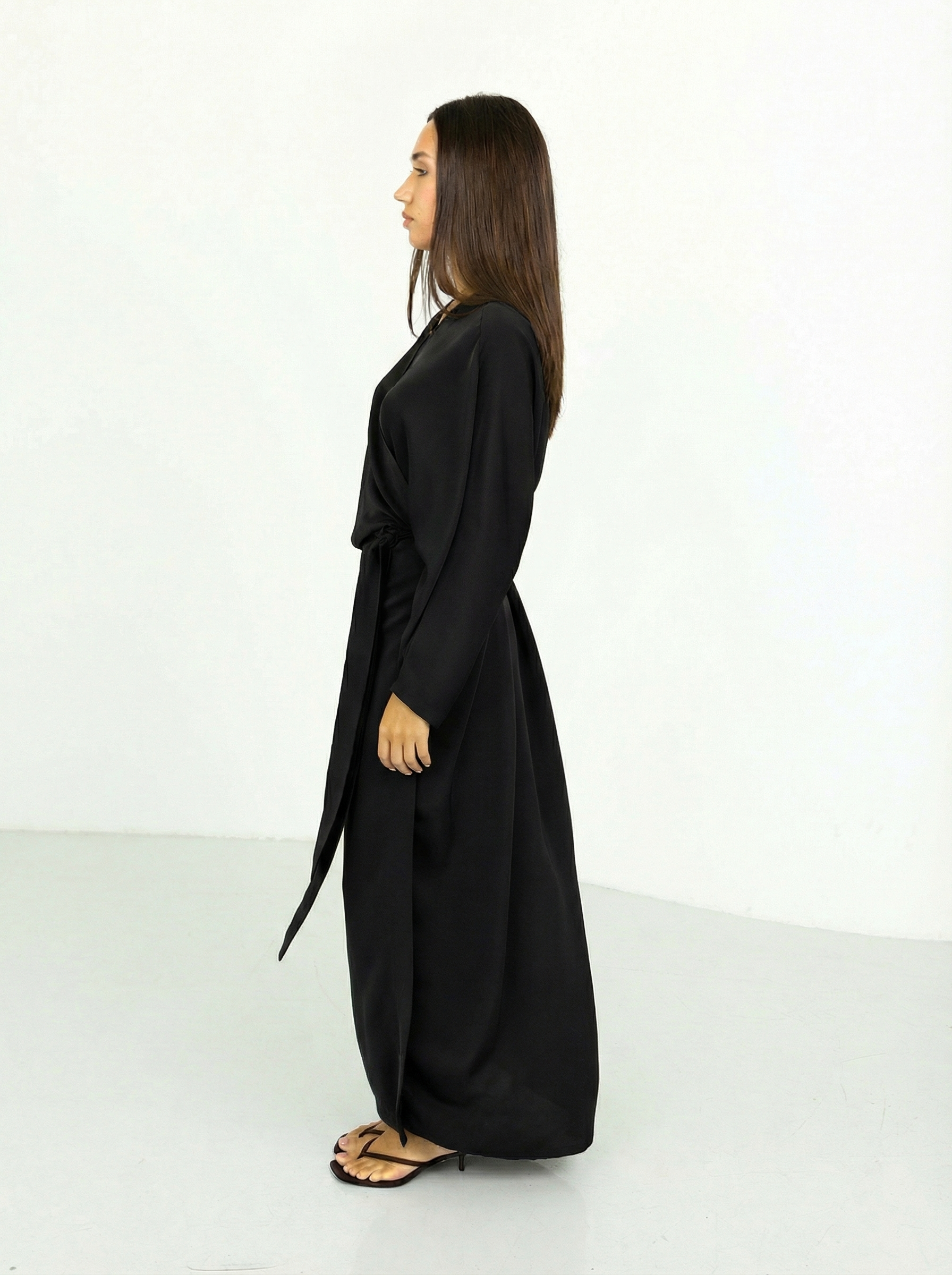 Robe abaya Nida noir