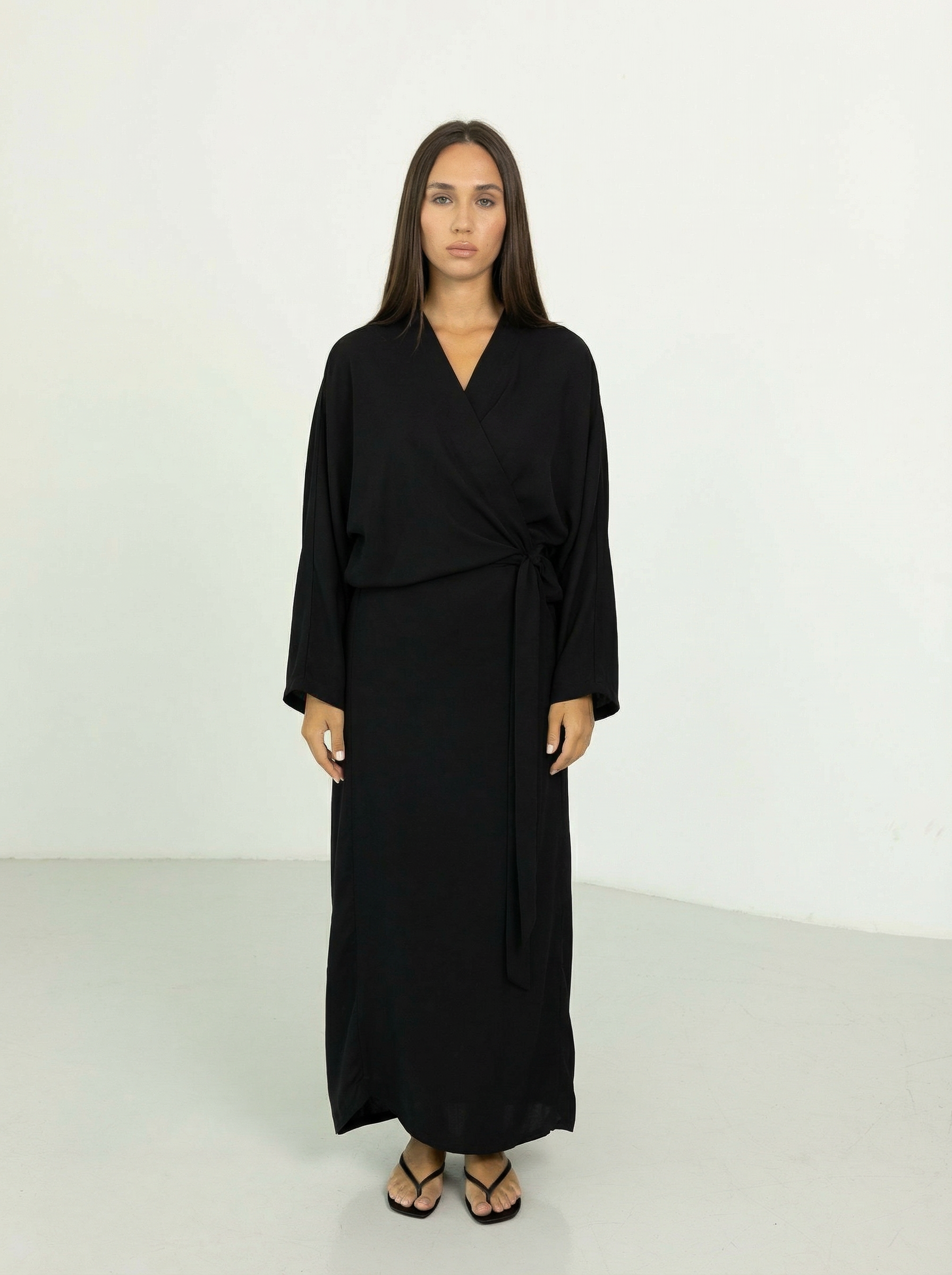 Robe abaya Nida noir