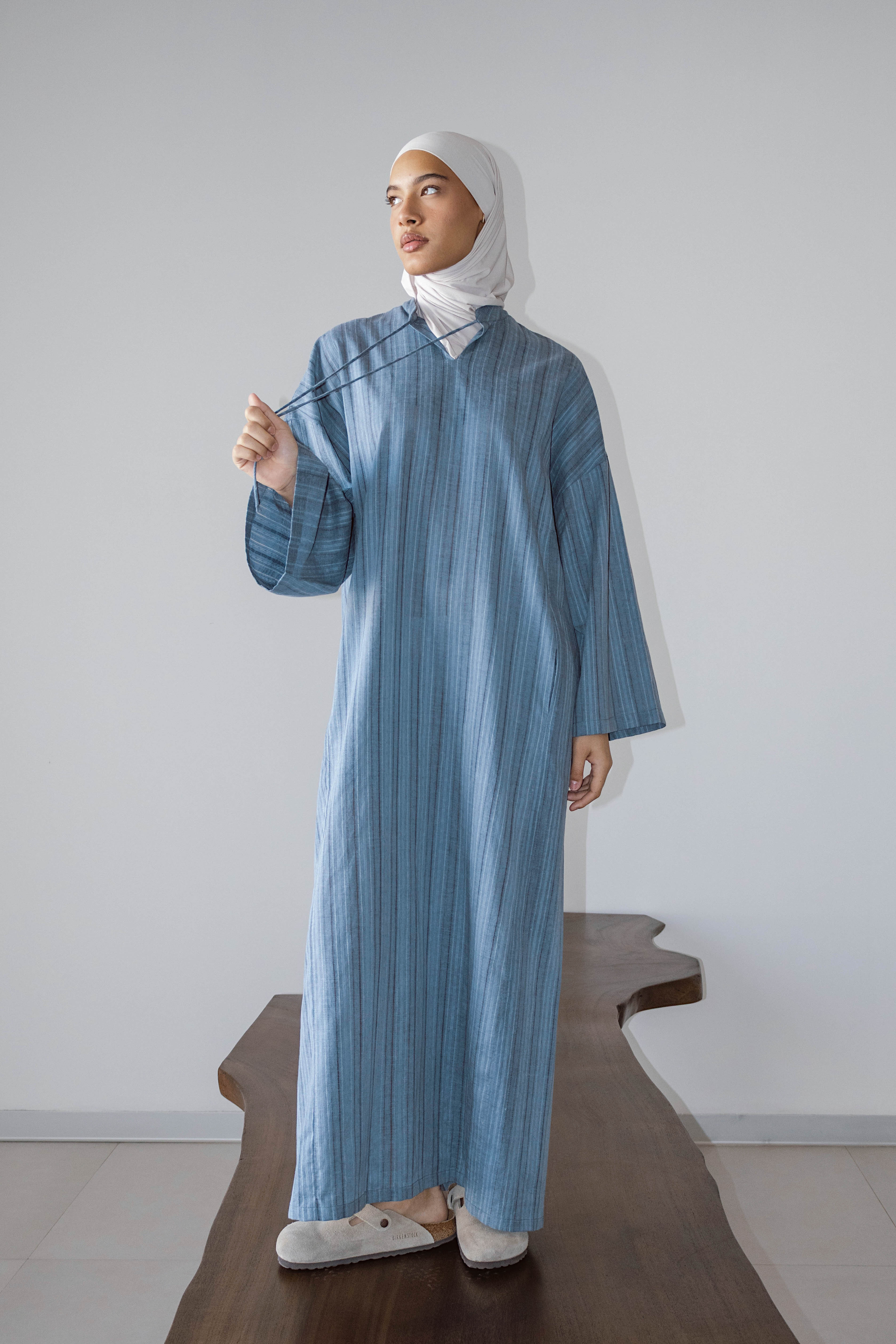 Robe Oversize Lila bleu azur