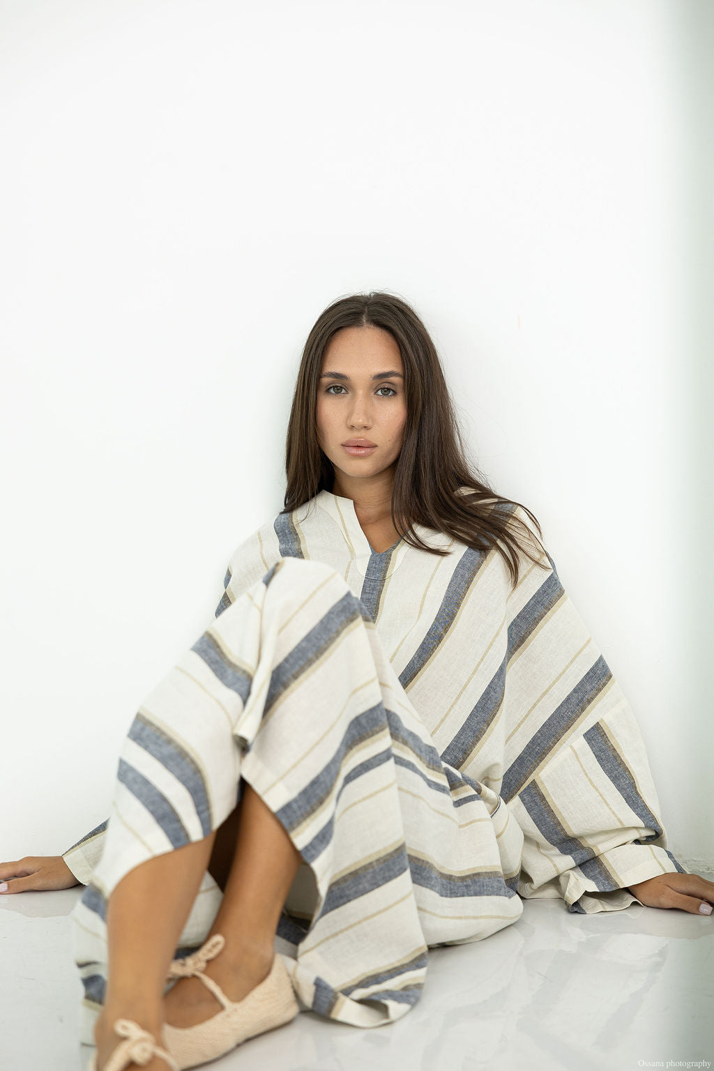 Robe Oversize Lila en lin