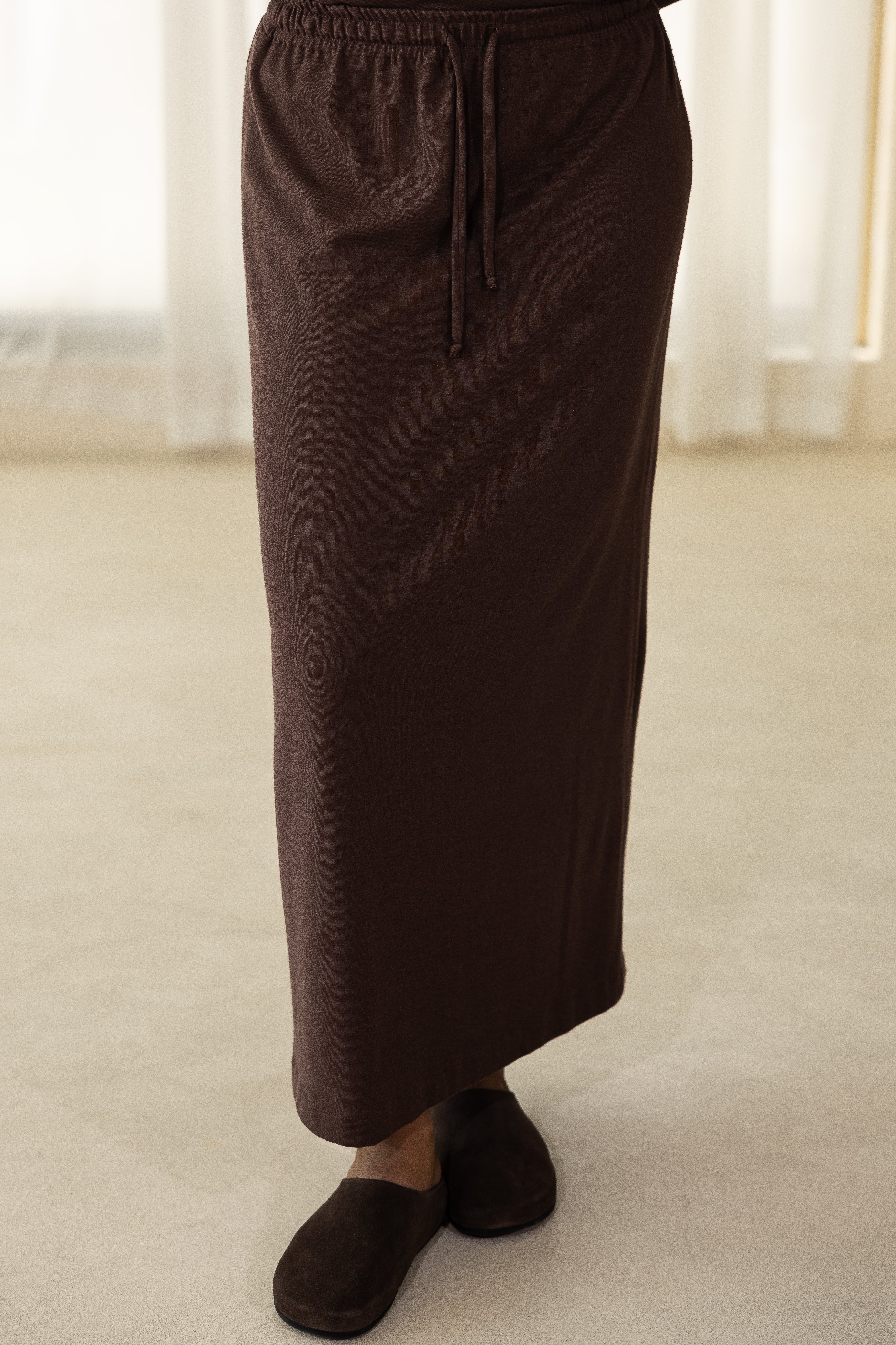 Jupe cocoon Marron