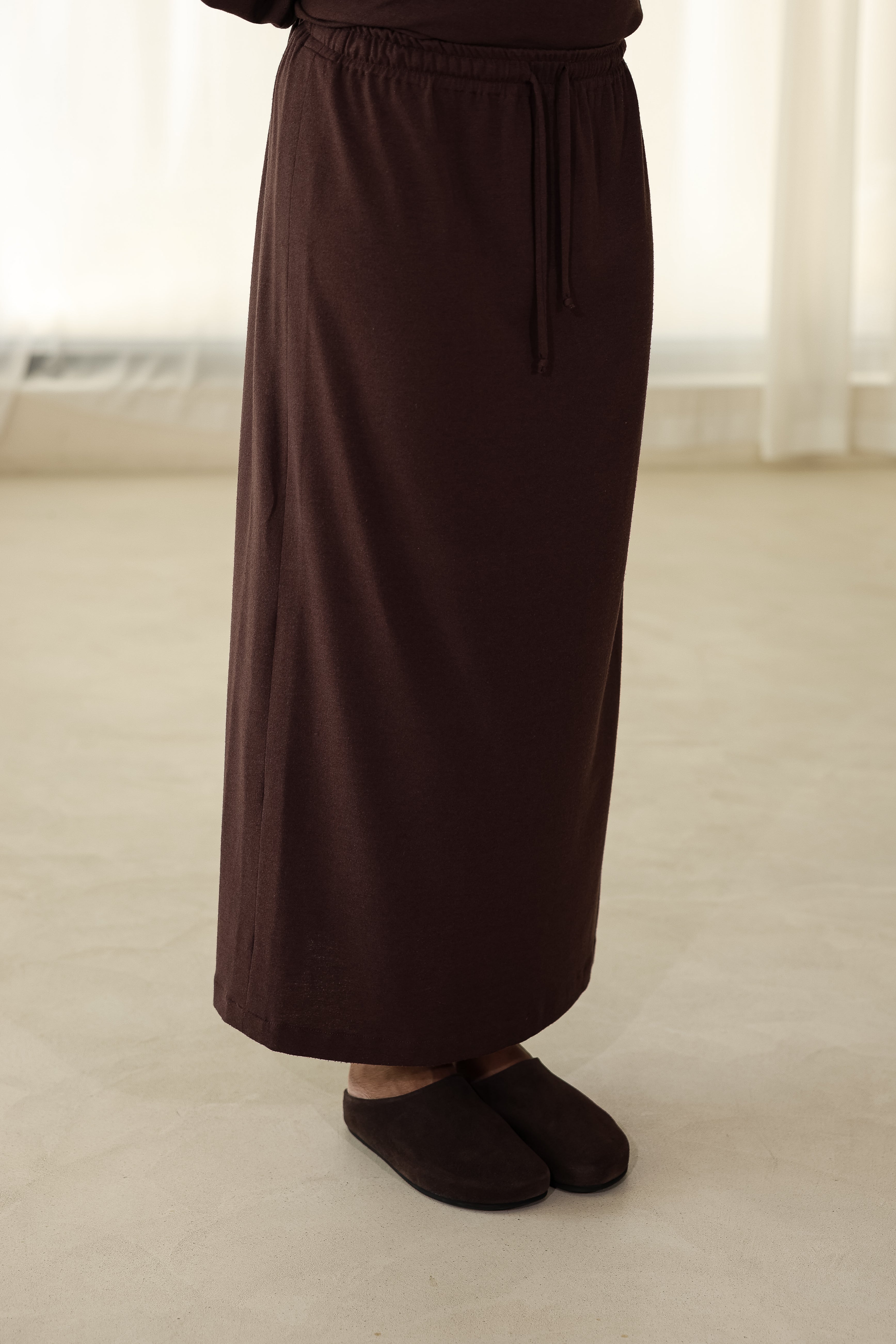 Jupe cocoon Marron