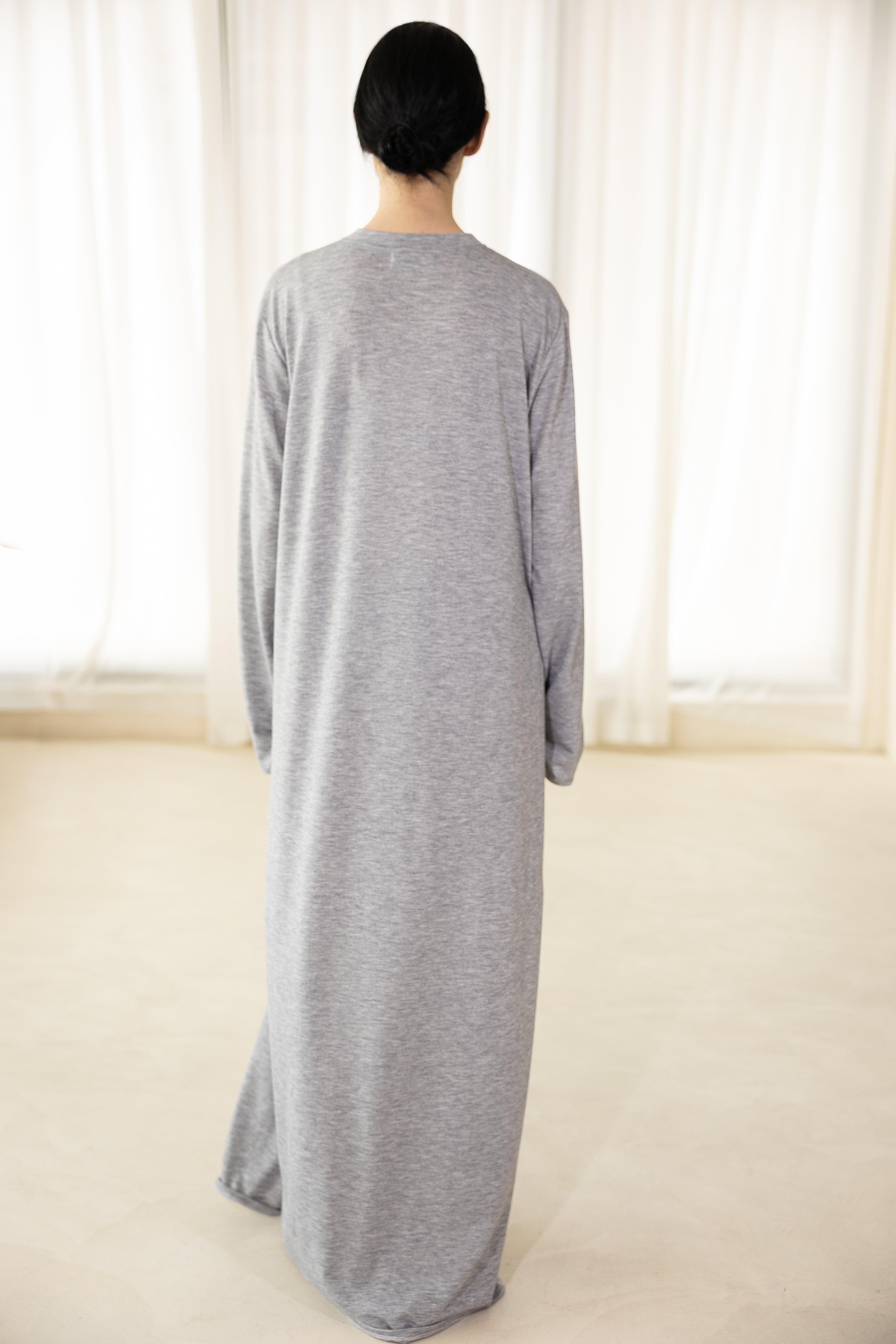 Robe Mitaine Gris chiné