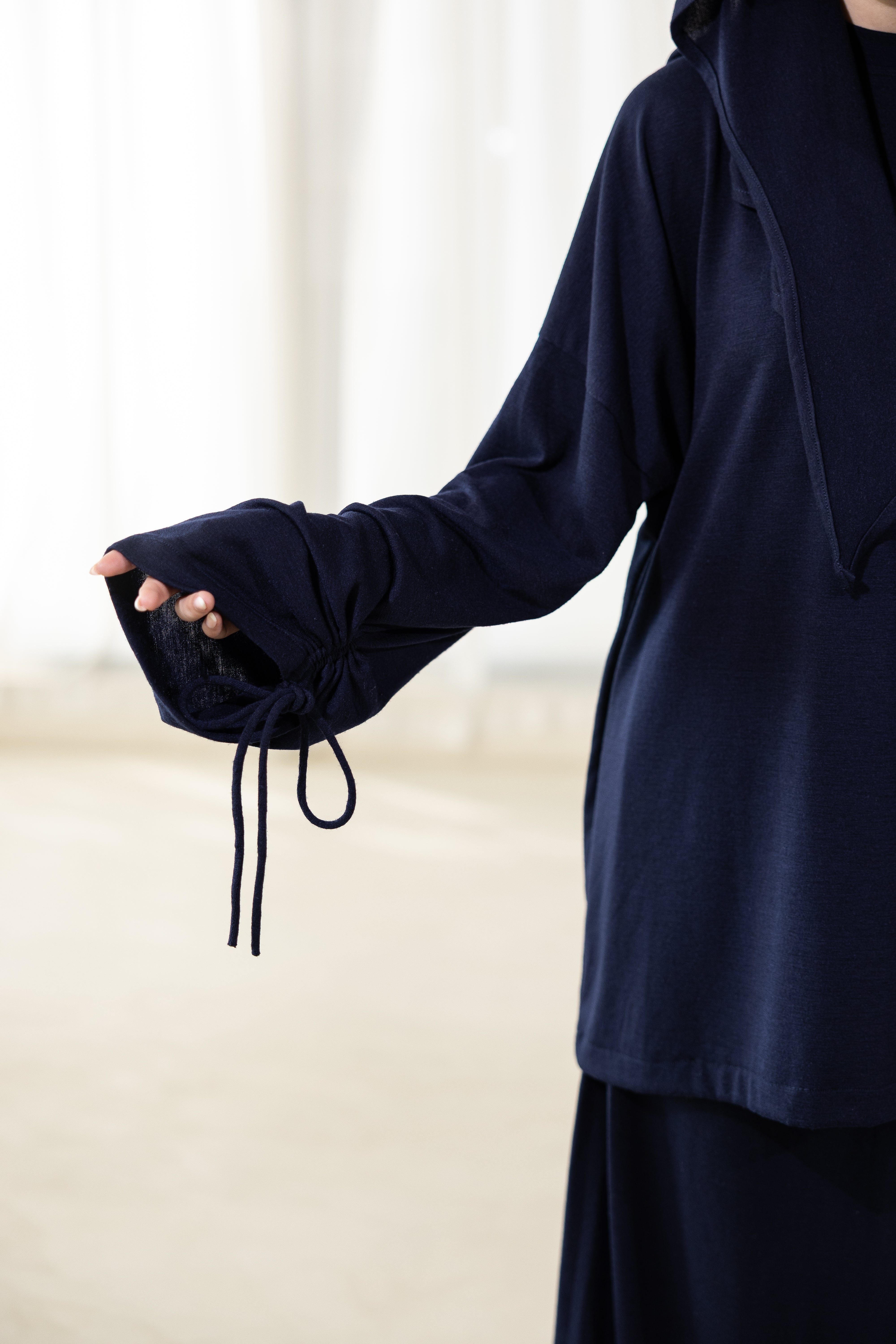 Pull cocoon bleu nuit