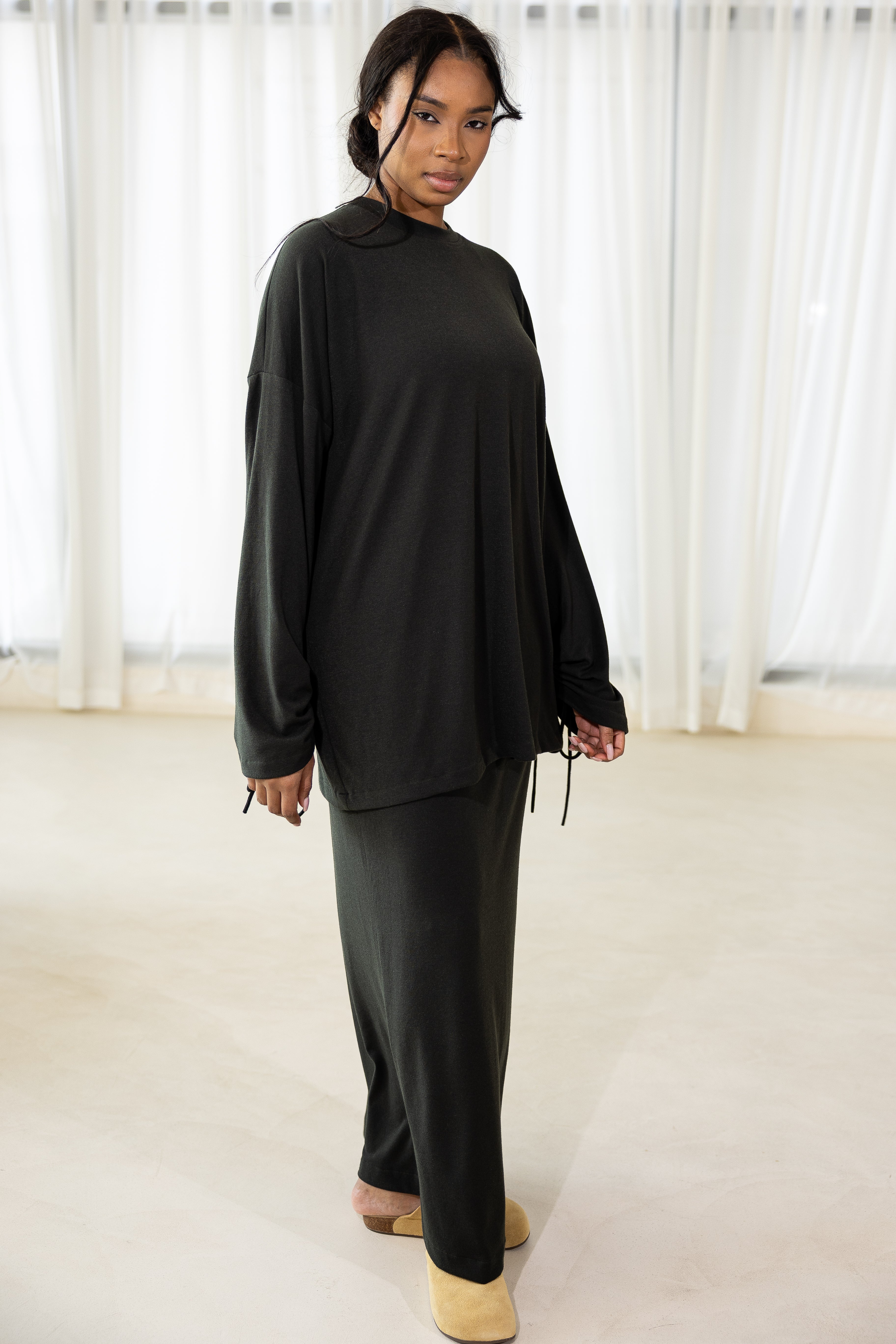 Pull cocoon kaki