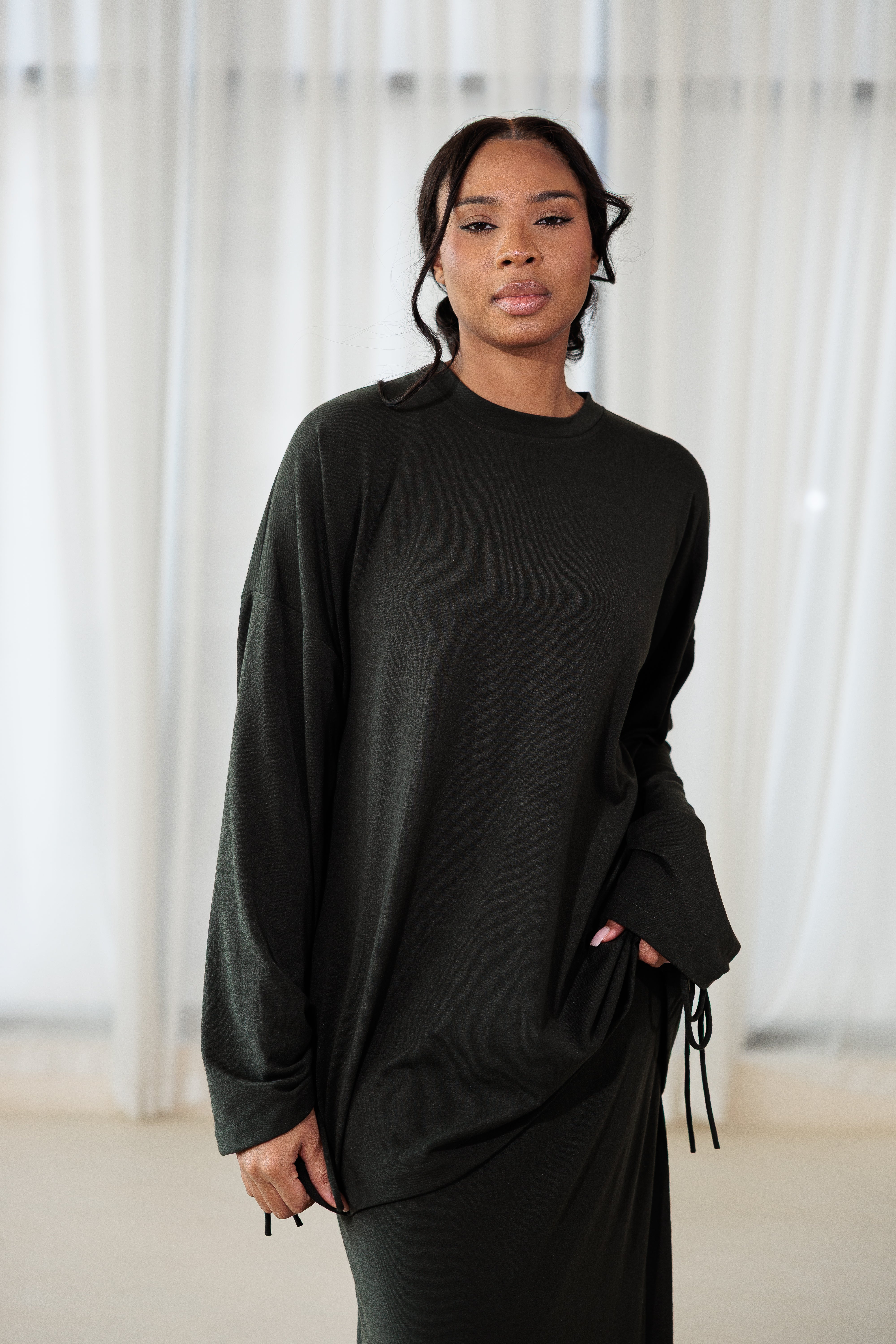 Pull cocoon kaki
