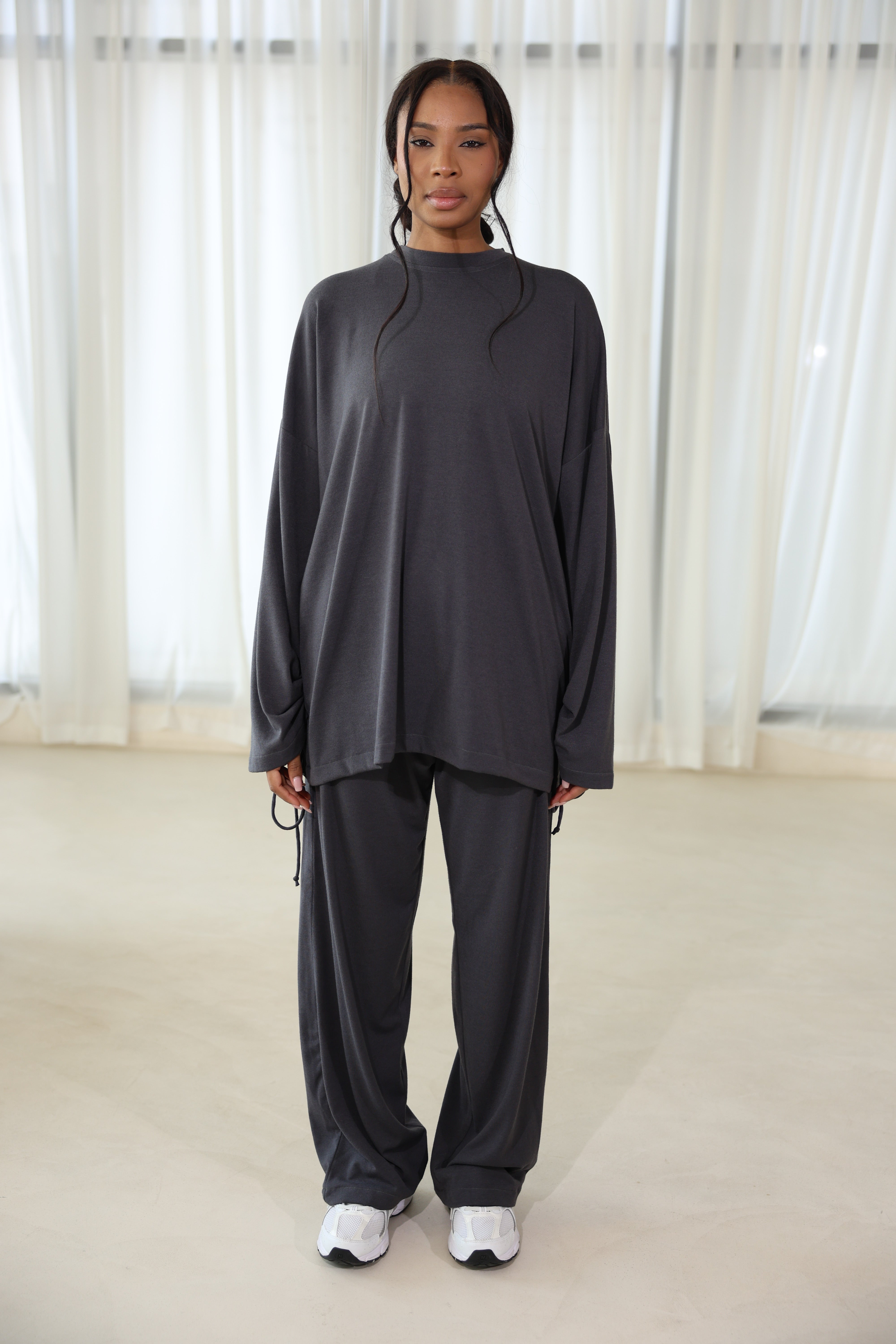 Pantalon cocoon anthracite