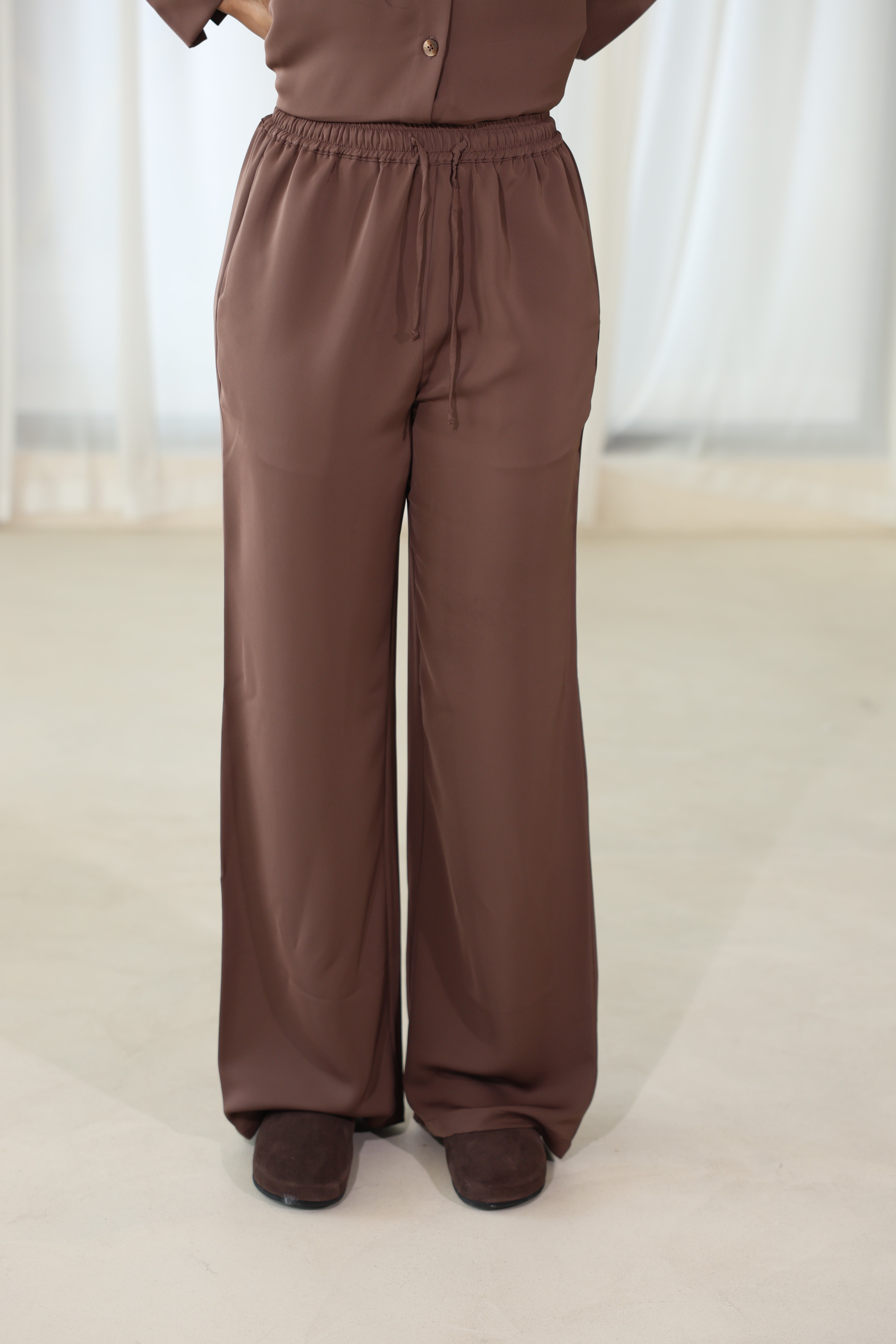 Pantalon YARA maron glacé