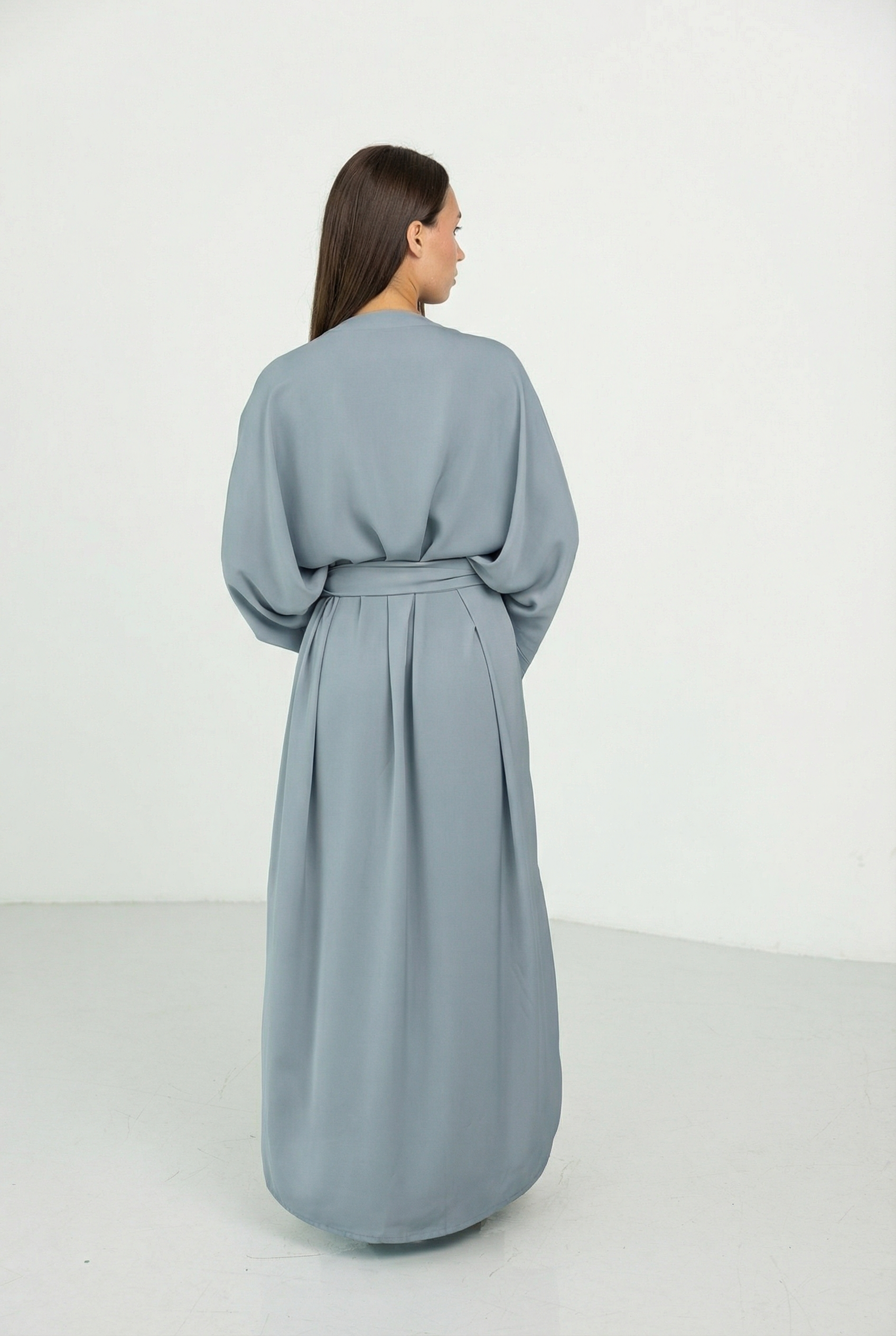 Robe abaya Nida Bleu Gange