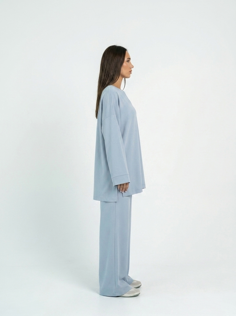 Pantalon meli bleu ciel